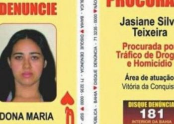 Justiça decreta prisão preventiva de “Dona Maria”, líder do tráfico na Bahia