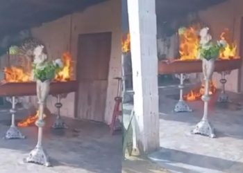 Terminou o serviço? Grupo criminoso invade velório e toca fogo em homem morto