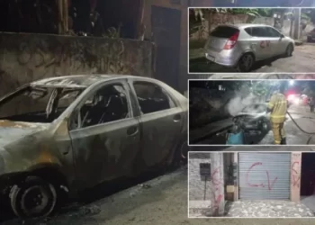 Grupo de 60 bandidos incendeia veículos e espalha terror no Lobato, em Salvador