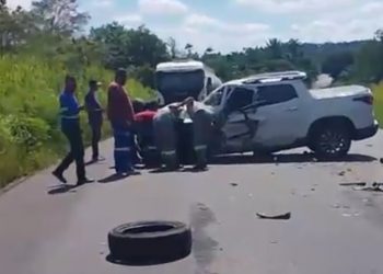 Acidente é registrado na manhã desta segunda-feira na BA-523