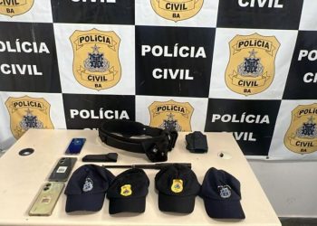 Falso policial civil é preso por crimes de extorsão e usurpação da função pública em cidade da Bahia