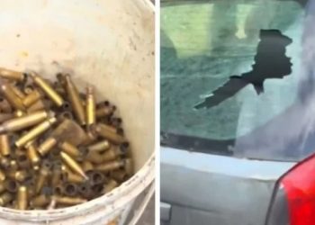 Moradores encontram cápsulas de munição após tiroteio entre facções no bairro de Bom Juá, em Salvador