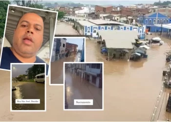 SANTO AMARO: Rio Subaé transborda e ruas ficam alagadas; prefeitura inicia força-tarefa