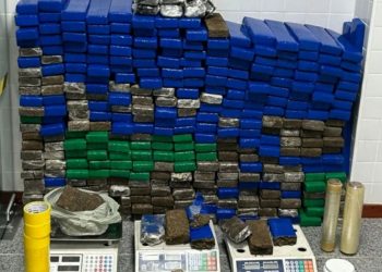 DENTRO DE CASA: mulher é detida com mais de 300 tabletes de maconha e explosivos em Feira de Santana