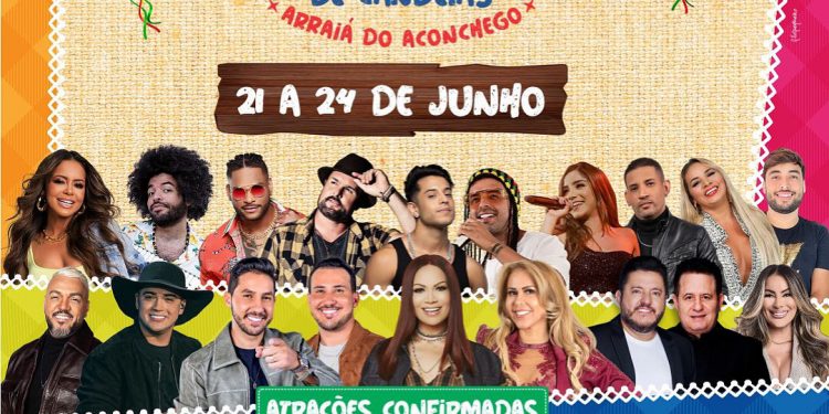 Candeias: Natanzinho Lima, Joelma, Iguinho e Lulinha e mais; Prefeitura divulga grade de atrações do São João