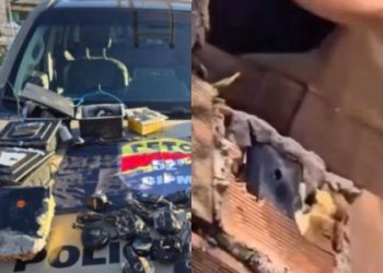 PM apreende câmeras de monitoramento do tráfico em Lauro de Freitas