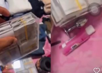 Plug anal e malote de dinheiro falso roubam a cena em malas de Davi Brito para viagem; veja vídeo