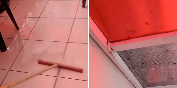 Cabine de imprensa do Barradão alaga e revolta jornalistas: “Olha o que a gente sofre”