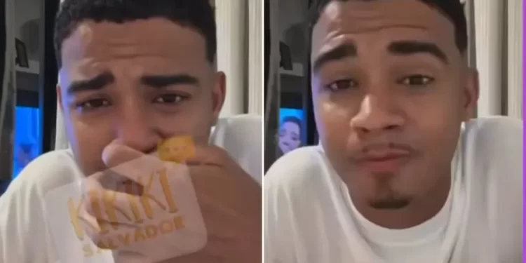 Influenciador Tiago Souza chora ao revelar doença que afeta movimentos