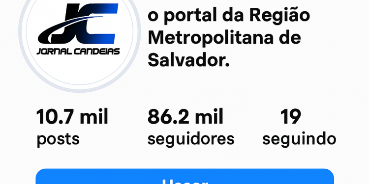 JORNAL CANDEIAS ULTRAPASSA 86 MIL SEGUIDORES NO INSTAGRAM E SE TORNA REFERÊNCIA NA REGIÃO METROPOLITANA
