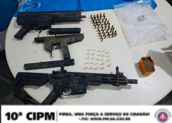 PREJUÍZO PARA O BDM: três traficantes presos e submetralhadoras apreeendidas em São Sebastião do Passé