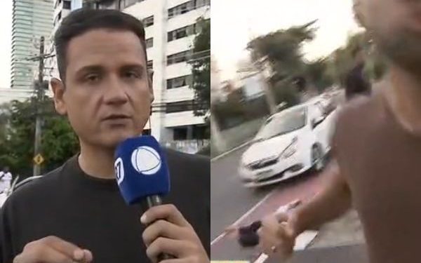 Equipe da Record Bahia é agredida com socos durante cobertura