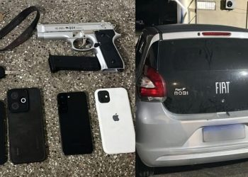 PM intercepta suspeitos de roubo com arma falsa em Simões Filho