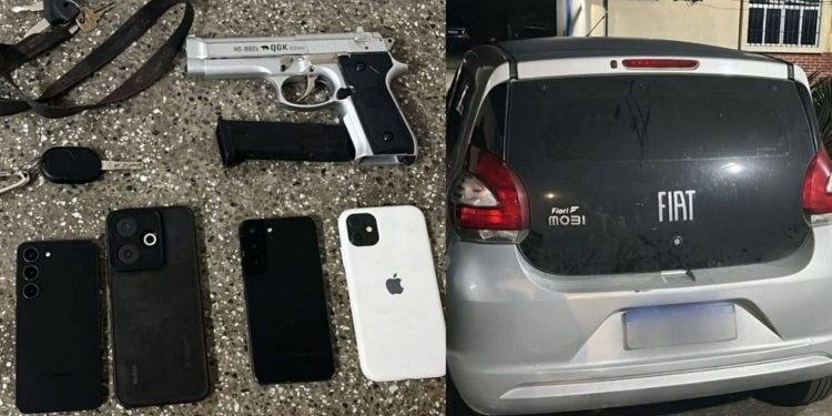 PM intercepta suspeitos de roubo com arma falsa em Simões Filho