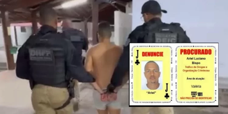 FIM DA LINHA PARA ARIEL: cabeça cara do BDM e integrante do Baralho do Crime é preso pela Polícia Civil em Lauro de Freitas