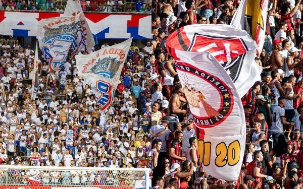 Bahia tem quase o triplo de torcida em relação ao Vitória, diz pesquisa