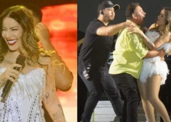 Susto! Ex-Magníficos, cai no palco durante apresentação após invasão de admirador