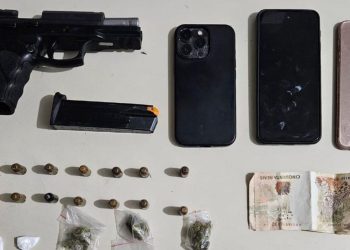 Homem é preso com pistola e drogas durante operação da CIPE Polo industrial em Candeias