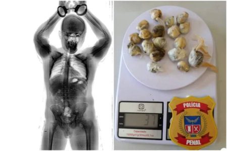 Homem é flagrado com drogas no intestino em presídio