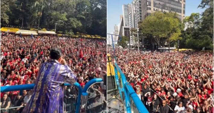 “Nunca foi sorte, sempre foi macumba”: Marcha para Exú reúne multidão na Avenida Paulista em São Paulo