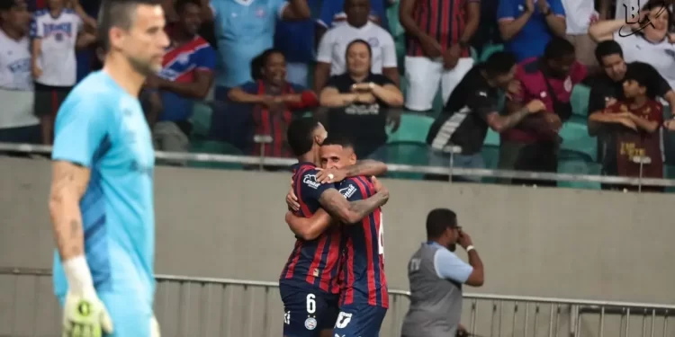 Luciano Juba marca um golaço e Bahia sai na frente do Fluminense nas quartas de final da Copa do Brasil
