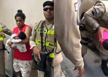 Policiais salvam bebê de 20 dias que se engasgou no bairro de Periperi, em Salvador
