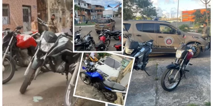 Operação em Salvador localiza desmanche de veículos e recupera oito motos