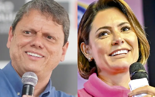 Aliados de Lula veem chapa Tarcísio-Michelle como ameaça para 2026