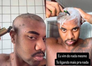 Com a cabeça raspada, Davi Brito declara estar preparado para luta no Fight Music Show