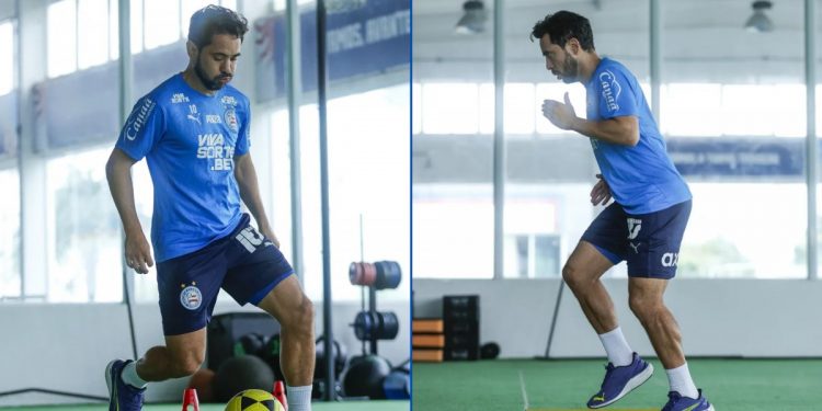 Everton Ribeiro volta a treinar no CT do Bahia após diagnóstico de câncer