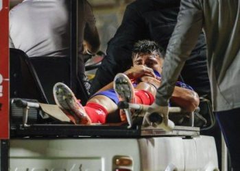 Sanabria sofre lesão no joelho e não joga mais nesta temporada pelo Bahia