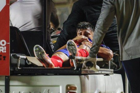 Sanabria sofre lesão no joelho e não joga mais nesta temporada pelo Bahia
