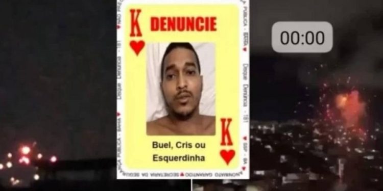 Comando Vermelho faz queima de fogos em Salvador para celebrar aniversário de Buel