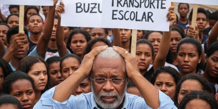 SFC: Universitários e Técnicos que ficarão sem ônibus após Calote de Calmon a empresa há 10 meses, farão protesto em frente ao MP na segunda e na Câmara na terça