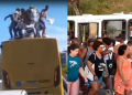 Torcedores do Bahia vandalizam ônibus em Salvador no último domingo (2)