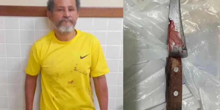 Ex-candidato a vereador tenta matar esposa com fogo e facadas em Mata de São João