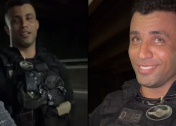 David Brazil é parado em blitz e surpreende policial: ‘Tá casado ou solteiro?’