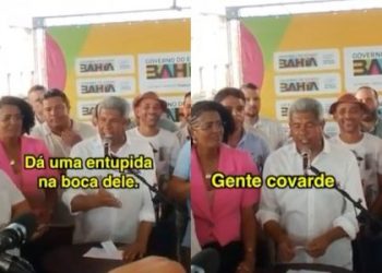 Morador cobra obra inacabada e Jerônimo reage: “Tem que entupir a boca de quem fala demais”