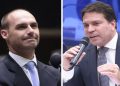 Hugo Motta cassa mandatos de Eduardo Bolsonaro e Ramagem